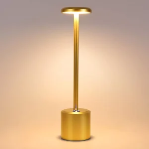 1PC Recharge Table Lamp, LED Cordless Desk Lamp,,Modern Cream Stepless Dimming for Restaurant/Bedroom/Bar/Camping/Coffee Shop Outdoor Light