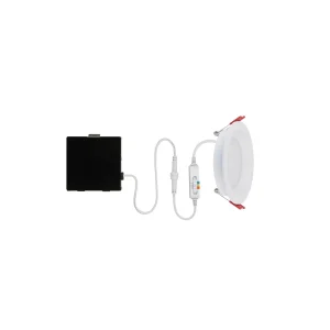 Ultra Slim Energy Star Frost White 4 in. W Metal LED Canless Recessed