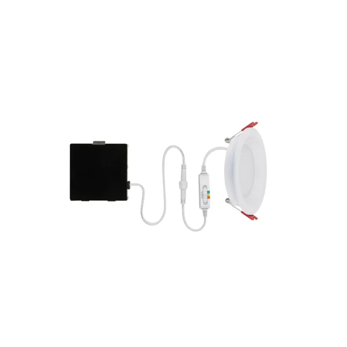 Ultra Slim Energy Star Frost White 4 in. W Metal LED Canless Recessed